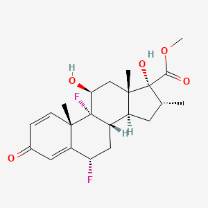 molecular formula C22H28F2O5 B1610367 (6a,11b,16a,17a)-6,9-Difluoro-11,17-dihydroxy-16-methyl-3-oxoandrosta-1,4-diene-17-carboxylic acid methyl ester CAS No. 28416-84-4