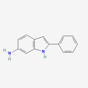 molecular formula C14H12N2 B1610370 2-phenyl-1H-indol-6-amine CAS No. 500992-13-2