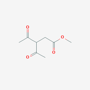 molecular formula C8H12O4 B1610374 Methyl 3-acetyl-4-oxopentanoate CAS No. 39265-95-7