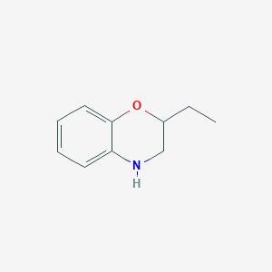 molecular formula C10H13NO B1610378 2-Ethyl-3,4-dihydro-2H-1,4-benzoxazine CAS No. 1082930-33-3