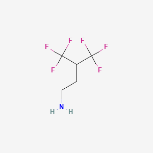 molecular formula C5H7F6N B1610379 4,4,4-Trifluoro-3-trifluoromethyl-butylamine CAS No. 954238-58-5