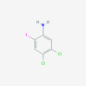molecular formula C6H4Cl2IN B1610387 4,5-二氯-2-碘苯胺 CAS No. 220185-63-7