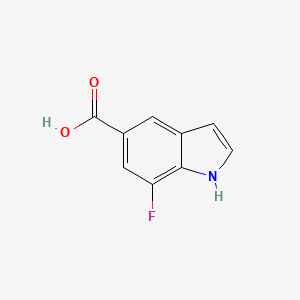 molecular formula C9H6FNO2 B1610390 7-氟-1H-吲哚-5-羧酸 CAS No. 256935-99-6