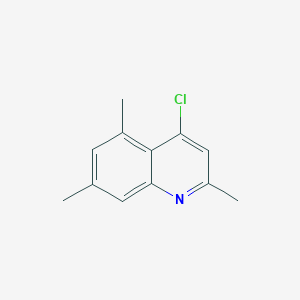 molecular formula C12H12ClN B1610397 4-Chloro-2,5,7-trimethylquinoline CAS No. 63136-64-1