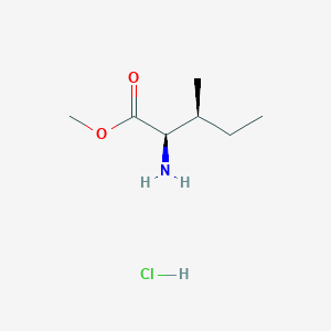 molecular formula C7H16ClNO2 B1610406 (2R,3S)-2-Amino-3-methyl-pentanoic acid methyl ester hydrochloride CAS No. 60667-85-8