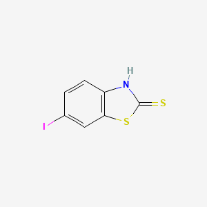 molecular formula C7H4INS2 B1610409 6-Iodobenzo[d]thiazole-2(3H)-thione CAS No. 54420-94-9
