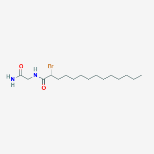 molecular formula C16H31BrN2O2 B161041 2-Bromo-myristoyl-glycinamide CAS No. 134764-29-7