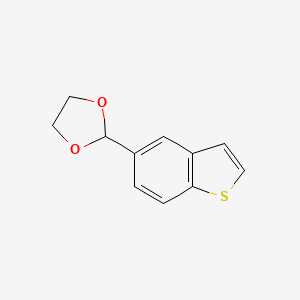 molecular formula C11H10O2S B1610411 2-(Benzo[b]thiophen-5-yl)-1,3-dioxolane CAS No. 96803-06-4