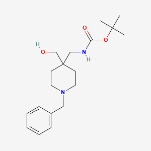 tert-Butyl ((1-benzyl-4-(hydroxymethyl)piperidin-4-yl)methyl)carbamate