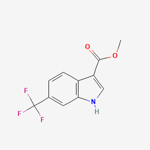molecular formula C11H8F3NO2 B1610422 Methyl 6-(trifluoromethyl)-1H-indole-3-carboxylate CAS No. 415918-12-6