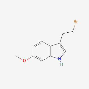 molecular formula C11H12BrNO B1610426 3-(2-bromoethyl)-6-methoxy-1H-indole CAS No. 68104-24-5