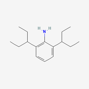 molecular formula C16H27N B1610436 2,6-Di(pentan-3-yl)aniline CAS No. 948587-90-4