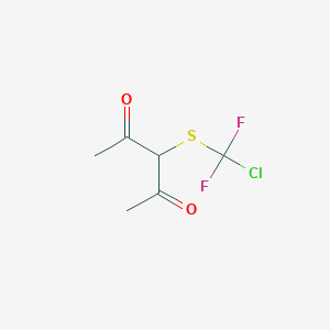 molecular formula C6H7ClF2O2S B1610440 3-(Chlorodifluoromethylthio)pentane-2,4-dione CAS No. 42092-81-9