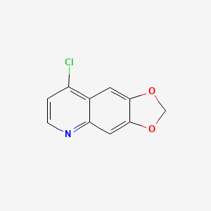 molecular formula C10H6ClNO2 B1610441 8-Chloro-[1,3]dioxolo[4,5-g]quinoline CAS No. 59134-89-3
