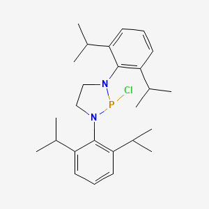 molecular formula C26H38ClN2P B1610445 2-Chloro-1,3-bis(2,6-diisopropylphenyl)-1,3,2-diazaphospholidine CAS No. 314730-65-9