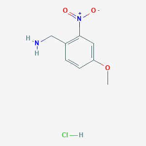 molecular formula C8H11ClN2O3 B1610449 (4-Methoxy-2-nitrophenyl)methanamine hydrochloride CAS No. 67567-35-5