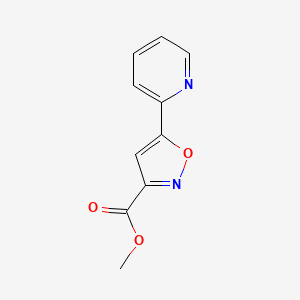molecular formula C16H13NO B1610465 Methyl 5-(2-Pyridyl)isoxazole-3-carboxylate CAS No. 1375064-64-4