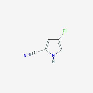 molecular formula C5H3ClN2 B1610475 4-Chloro-1H-pyrrole-2-carbonitrile CAS No. 57097-45-7