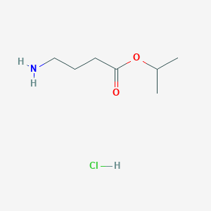molecular formula C7H16ClNO2 B1610477 Propan-2-yl 4-aminobutanoate hydrochloride CAS No. 64834-27-1