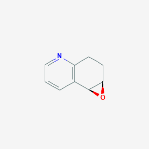 molecular formula C9H9NO B161048 Oxireno[f]quinoline,1a,2,3,7b-tetrahydro-,(1aR)-(9CI) CAS No. 135096-23-0