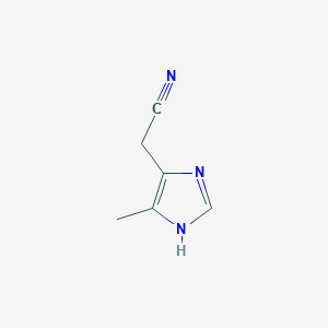 molecular formula C6H7N3 B1610482 2-(5-methyl-1H-imidazol-4-yl)acetonitrile CAS No. 51667-66-4