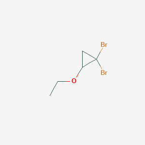 molecular formula C5H8Br2O B1610485 1,1-Dibromo-2-ethoxycyclopropane CAS No. 55249-20-2