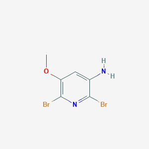 molecular formula C6H6Br2N2O B1610498 2,6-Dibromo-5-methoxypyridin-3-amine CAS No. 79491-47-7