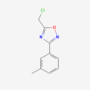 molecular formula C10H9ClN2O B1610499 5-(Chloromethyl)-3-(3-methylphenyl)-1,2,4-oxadiazole CAS No. 50737-31-0