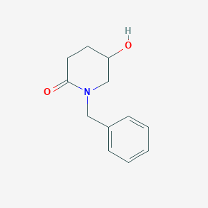 molecular formula C12H15NO2 B1610502 1-Benzyl-5-hydroxypiperidin-2-one CAS No. 913566-51-5