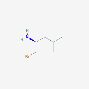 (2S)-1-Bromo-4-methylpentan-2-amine