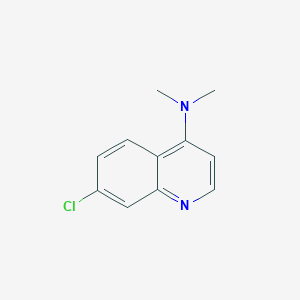molecular formula C11H11ClN2 B1610505 7-Chloro-N,N-dimethylquinolin-4-amine CAS No. 22072-07-7