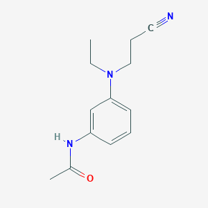 molecular formula C13H17N3O B1610508 3-Acetamido-N-ethyl-N-cyanoethylaniline CAS No. 67080-60-8