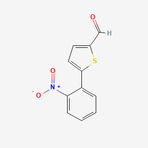 molecular formula C11H7NO3S B1610512 5-(2-Nitrophenyl)thiophene-2-carbaldehyde CAS No. 42545-34-6