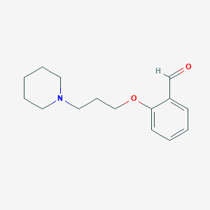 molecular formula C15H21NO2 B1610514 2-[3-(1-Piperidinyl)propoxy]benzaldehyde CAS No. 68997-50-2