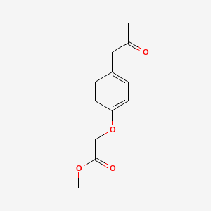 molecular formula C12H14O4 B1610516 Methyl 2-(4-(2-oxopropyl)phenoxy)acetate CAS No. 78069-08-6