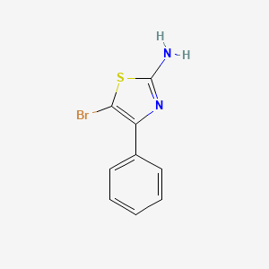 molecular formula C9H7BrN2S B1610532 5-Bromo-4-phenyl-1,3-thiazol-2-amine CAS No. 61954-82-3