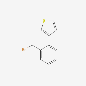 3-[2-(Bromomethyl)phenyl]thiophene