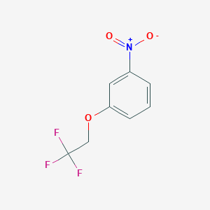 molecular formula C8H6F3NO3 B1610558 1-Nitro-3-(2,2,2-trifluoroethoxy)benzene CAS No. 87014-29-7