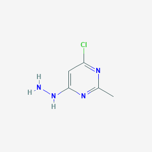 molecular formula C5H7ClN4 B1610562 4-氯-6-肼基-2-甲基嘧啶 CAS No. 52476-88-7