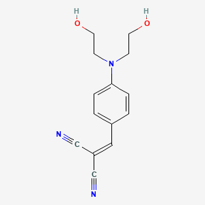 molecular formula C14H15N3O2 B1610565 4-(2,2-Dicyanovinyl)-N-bis(hydroxyethyl)aniline CAS No. 63619-34-1