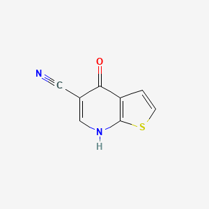 B1610569 4-Hydroxythieno[2,3-b]pyridine-5-carbonitrile CAS No. 63873-60-9