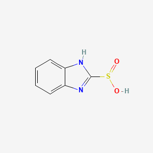 molecular formula C7H6N2O2S B1610611 1h-Benzimidazole-2-sulfinic acid CAS No. 58536-71-3