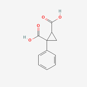 molecular formula C11H10O4 B1610623 1-Phenylcyclopropane-1,2-dicarboxylic acid CAS No. 63162-65-2