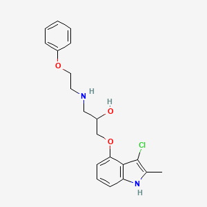 molecular formula C20H23ClN2O3 B1610625 Indopanolol CAS No. 69907-17-1