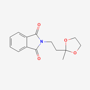 molecular formula C14H15NO4 B1610628 2-(2-(2-Methyl-1,3-dioxolan-2-yl)ethyl)isoindoline-1,3-dione CAS No. 84764-41-0