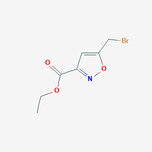 B1610638 Ethyl 5-(bromomethyl)isoxazole-3-carboxylate CAS No. 84654-29-5