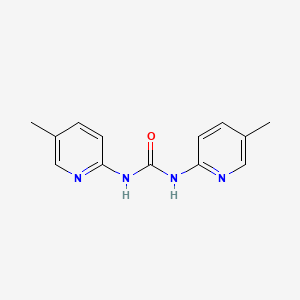 molecular formula C13H14N4O B1610645 1,3-Bis(5-methylpyridin-2-yl)urea CAS No. 63272-29-7
