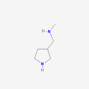 molecular formula C6H14N2 B1610656 Methyl-pyrrolidin-3-ylmethyl-amine CAS No. 91187-81-4