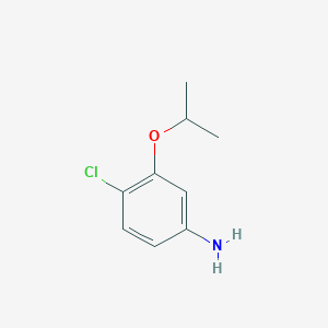molecular formula C9H12ClNO B1610662 4-Chloro-3-isopropoxyaniline CAS No. 76464-54-5