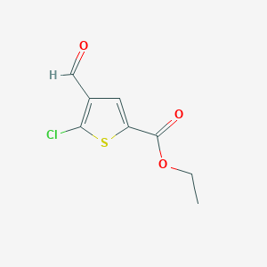 molecular formula C8H7ClO3S B1610688 Ethyl 5-chloro-4-formylthiophene-2-carboxylate CAS No. 74598-06-4